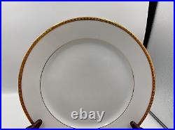 Set of 4 Tiffany & Co. GOLD BAND Dinner Plates Limoges France