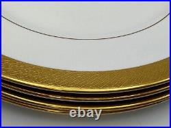 Set of 4 Waterford Fine China KELLS GOLD Dinner Plates