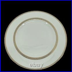 Set of 4 Wedgwood England Vera Wang Vera Gold Lace Dinner Plate 10.25