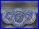 Set-of-4-Wedgwood-TONQUIN-Blue-Gold-10-75-Dinner-Plates-Pattern-W765-01-kudx