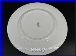 Set of (4) Wedgwood TONQUIN Blue & Gold 10.75 Dinner Plates, Pattern W765