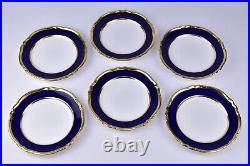 Set of 6 Copeland Spode Blue Lapis and Gold Dinner Plates 9 R7287