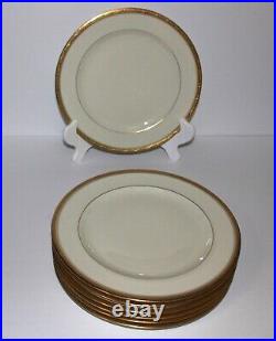 Set of 7 Hutschenreuther Selb LHS Bavaria Gold Encrusted 10 Dinner Plates