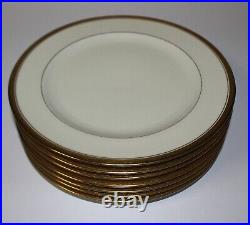 Set of 7 Hutschenreuther Selb LHS Bavaria Gold Encrusted 10 Dinner Plates