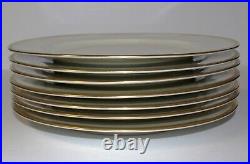 Set of 7 Hutschenreuther Selb LHS Bavaria Gold Encrusted 10 Dinner Plates