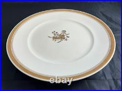 Set of 7 Royal Copenhagen GOLDEN CLOVER Dinner Plates