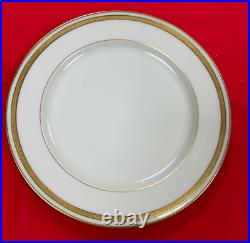 Set of 8 PCS. Lenox Dinner Plates- Ivory Porcelain Gold Rim-7 T53