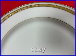 Set of 8 PCS. Lenox Dinner Plates- Ivory Porcelain Gold Rim-7 T53