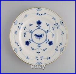 Seven Bing & Grøndahl Butterfly dinner plates in hand-painted porcelain
