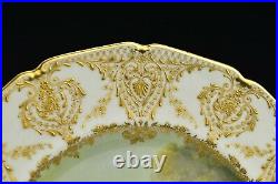 Signed C. B Hopkins Royal Doulton Porcelain Cabinet Plate with Sheep & Raised Gold