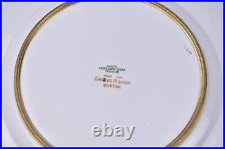 Six Copeland Spode Porcelain Dinner Plates in Blue Lapis and Gold 9 R7287