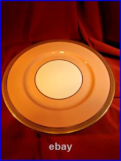 Spectacular Set (12) Lenox 10.5 SALMON PINK / GOLD Dinner Plates ca 1900