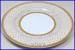 Spode Copeland China Reproduction Y5788 Gold Lattice Dinner Plates 10 Lot KB23