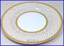 Spode Copeland China Reproduction Y5788 Gold Lattice Dinner Plates 10 Lot KB23