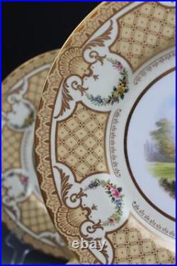 Spode Copeland Set of 12 Dinner Plates Made for Tiffany Y567 Pattern Figural