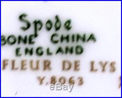 Spode FLEUR DE LYS GOLD Dinner Plate Bone China Y8063 GREAT CONDITION