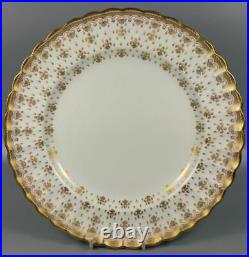 Spode Fleur De Lys Gold Y8063 Set Of 6 X Dinner Plates 27cm