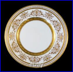 Stunning Minton Gold Encrusted Dinner Plate