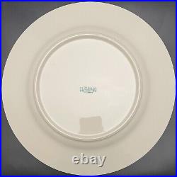 Syracuse China Old Ivory Royal Court Cobalt Blue Dinner Plates 6pc USA 10.5dia