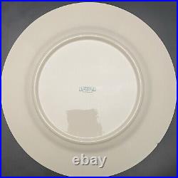 Syracuse China Old Ivory Royal Court Cobalt Blue Dinner Plates 6pc USA 10.5dia