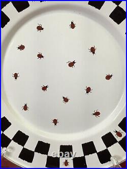 The Golden Rabbit Picnic Bowls, Plates, Jean Wilkes Ladybug 1999 Set of 18