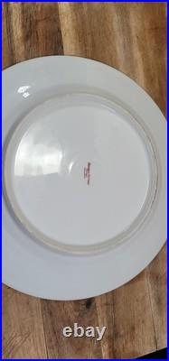 Theodore Haviland Limoges White gold leaf band 10 inch dinner plates Used 7ct Theodore Haviland Limoges White gold leaf band 10 inch dinner plates Used 7ct