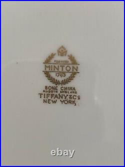Tiffany & Co Antique Gold Leaf Dinner Plates 10 Mint