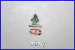 Tirschenreuther TIR170 Pattern Set of 12 Dinner Plates 10.75 Green Floral Gold Tirschenreuther TIR170 Pattern Set of 12 Dinner Plates 10.75 Green Floral Gold