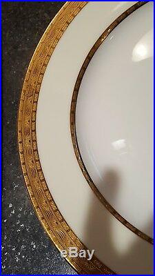 Twelve Mintons Tiffany and Company Dinner Plates Gold Border