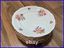 Ultra Rare Wawel 42-Pc Dinnerware Set Made in Poland Flowers, Gold Trim Ultra Rare Wawel 42-Pc Dinnerware Set Made in Poland Flowers, Gold Trim
