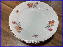 Ultra Rare Wawel 42-Pc Dinnerware Set Made in Poland Flowers, Gold Trim Ultra Rare Wawel 42-Pc Dinnerware Set Made in Poland Flowers, Gold Trim