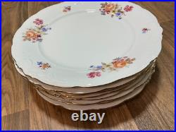 Ultra Rare Wawel 42-Pc Dinnerware Set Made in Poland Flowers, Gold Trim Ultra Rare Wawel 42-Pc Dinnerware Set Made in Poland Flowers, Gold Trim