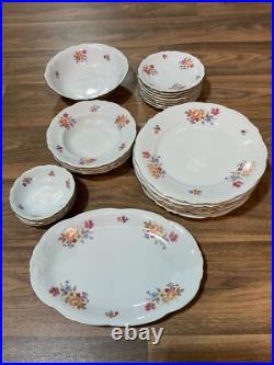 Ultra Rare Wawel 42-Pc Dinnerware Set Made in Poland Flowers, Gold Trim Ultra Rare Wawel 42-Pc Dinnerware Set Made in Poland Flowers, Gold Trim