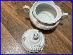 Ultra Rare Wawel 42-Pc Dinnerware Set Made in Poland Flowers, Gold Trim Ultra Rare Wawel 42-Pc Dinnerware Set Made in Poland Flowers, Gold Trim