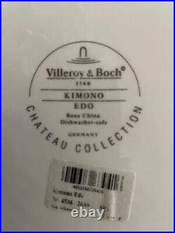 Villeroy & Boch 8 pc New Kimono Edo Exquisite Bone China Made in Germany