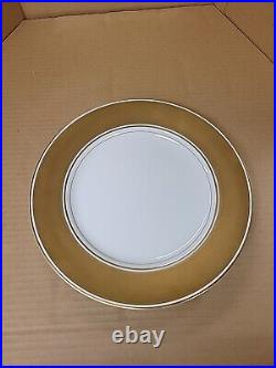 Vintage 1978 Fitz & Floyd GOLD RONDELET Dinner Plate GILT Band Lot Of 7