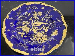 Vintage Coalport Cairo Pattern Cobalt Blue and Gold Dinner Plate