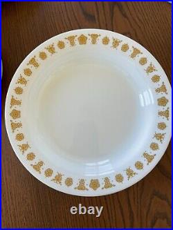 Vintage Corelle Gold Butterfly Dinnerware Dish Set 47 Pieces EXCELLENT