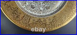 Vintage Czechoslovakia Plateau Gold Encrusted Dinner Plate 10 3/4 Dia