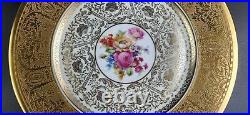 Vintage Czechoslovakia Plateau Gold Encrusted Dinner Plate 10 3/4 Dia