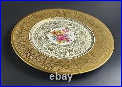 Vintage Czechoslovakia Plateau Gold Encrusted Dinner Plate 10 3/4 Dia