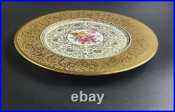 Vintage Czechoslovakia Plateau Gold Encrusted Dinner Plate 10 3/4 Dia