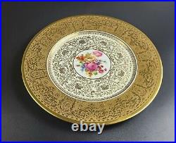 Vintage Czechoslovakia Plateau Gold Encrusted Dinner Plate 10 3/4 Dia