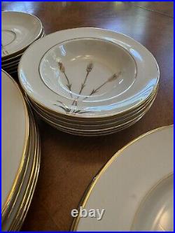 Vintage, El Camino California Wheat 24k Gold 36 Piece Complete Dinnerware