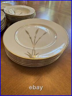 Vintage, El Camino California Wheat 24k Gold 36 Piece Complete Dinnerware