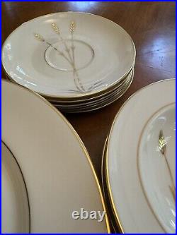 Vintage, El Camino California Wheat 24k Gold 36 Piece Complete Dinnerware