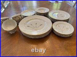 Vintage, El Camino California Wheat 24k Gold 36 Piece Complete Dinnerware