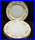 Vintage-Gold-China-Made-in-Occupied-Japan-Dinner-Plates-x4-Cream-Rust-Gold-Trim-01-fhso