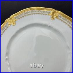 Vintage Haviland Limoges Regis Gold 10.25 Gold Encrusted Dinner Plate