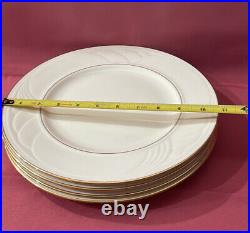 Vintage Lenox Golden Sand Dune Ivory Dinner Plates with Gold Trim D1044